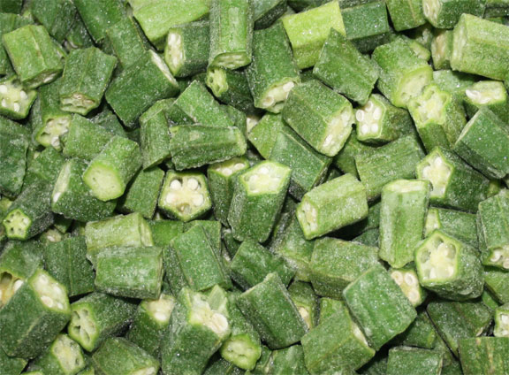 cut okra